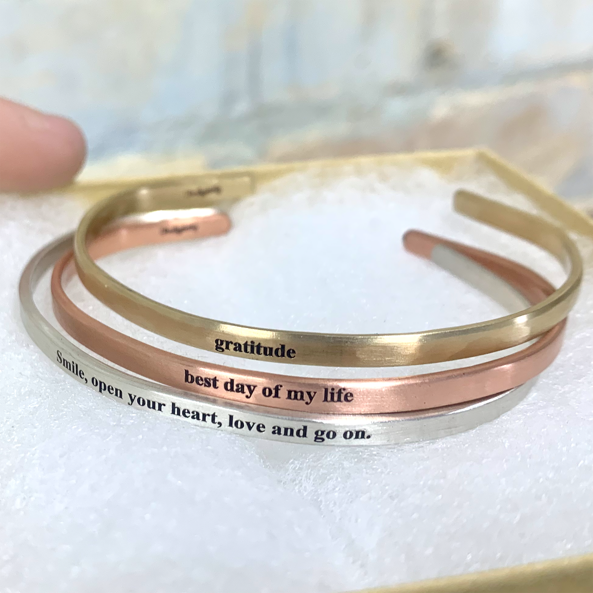 Personalized Gold Cuff Bracelet