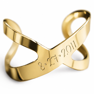Personalized Infinity Bracelet | Personalized Engraved Cuff Bracelet for Women