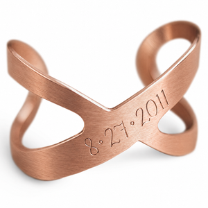 Personalized Infinity Bracelet | Personalized Engraved Cuff Bracelet for Women