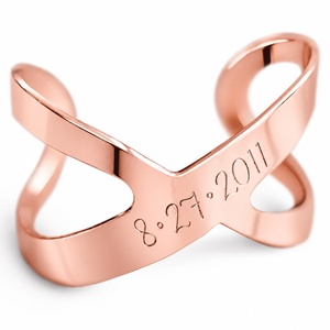Personalized Infinity Bracelet | Personalized Engraved Cuff Bracelet for Women