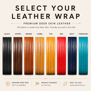 Personalized Leather Wrap Bracelet