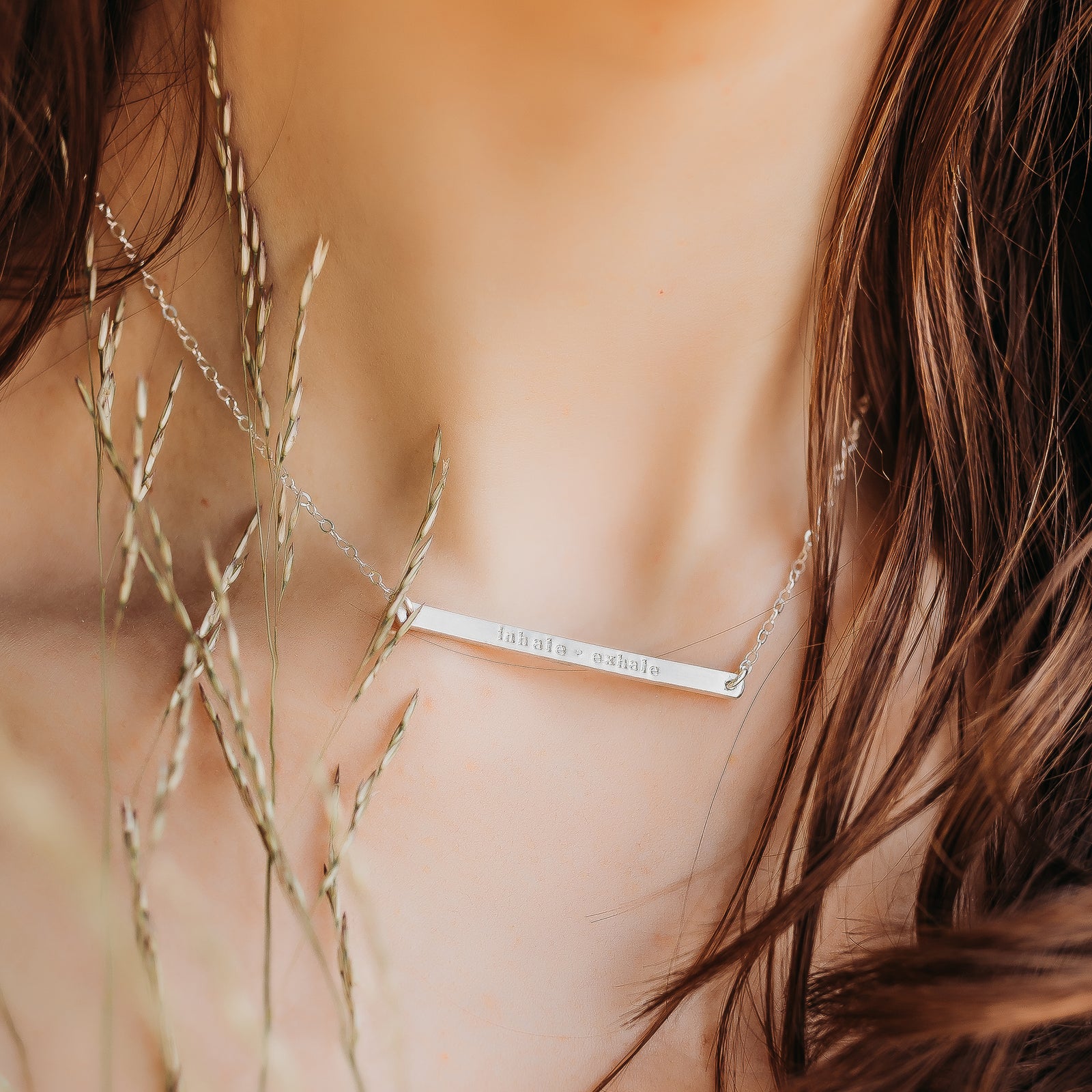 Long Personalized Bar Necklace