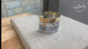 Scenic Mountain Cuff - Personalized