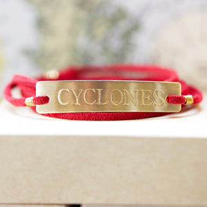 Iowa State Cyclones Red Wrap Bracelet - IF Only Pretty LLC