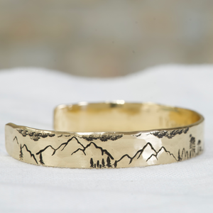 Scenic Mountain Cuff - Personalized - IF Only Pretty LLC