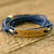 Michigan Navy Blue Wrap Bracelet - IF Only Pretty LLC