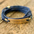 Michigan Navy Blue Wrap Bracelet - IF Only Pretty LLC