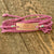 Live Intentionally Bronze Wrap Bracelet - Pink Wrap - IF Only Pretty LLC