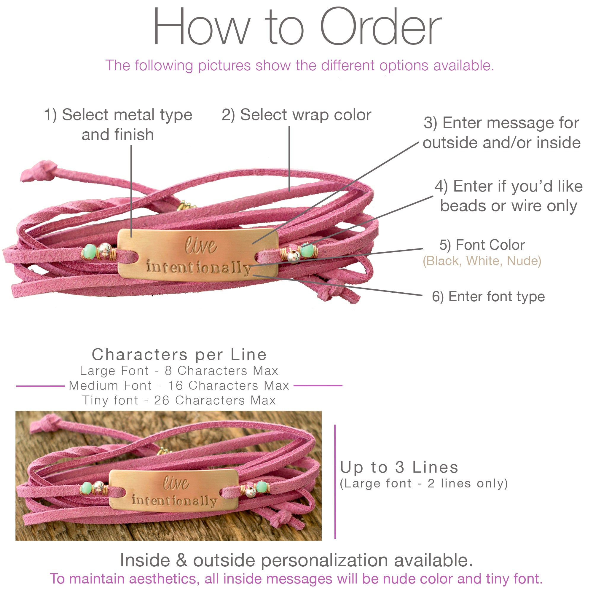 Vegan wrap bracelets hot sale