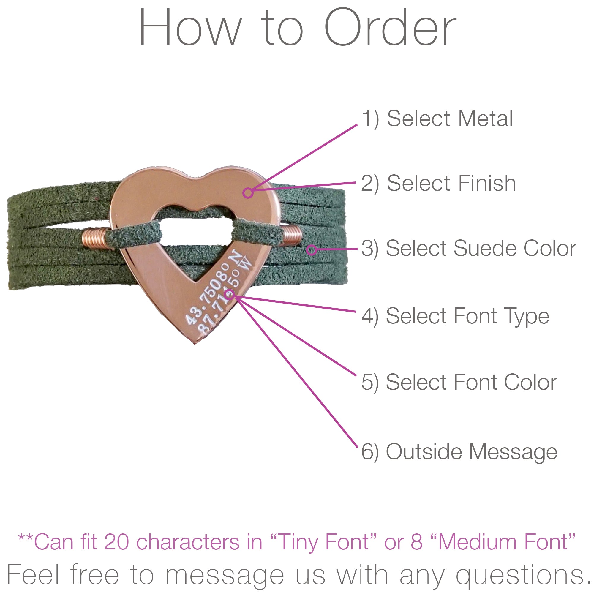 Heart Suede Wrap Bracelet - IF Only Pretty LLC