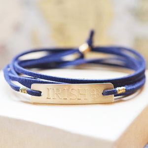 Notre Dame Blue Irish Bracelet - IF Only Pretty LLC