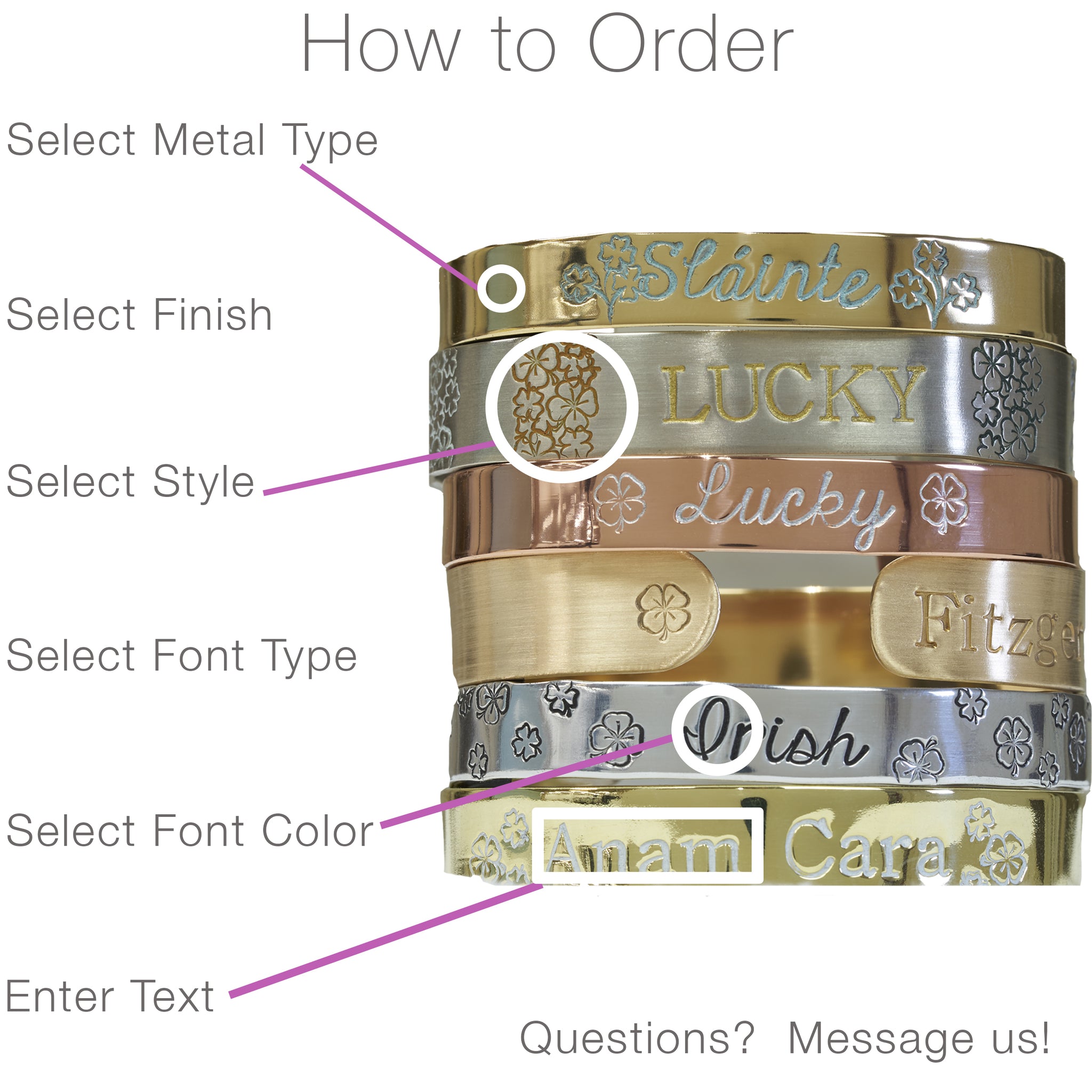 St Patrick's Day Cuff Bracelet - IF Only Pretty LLC