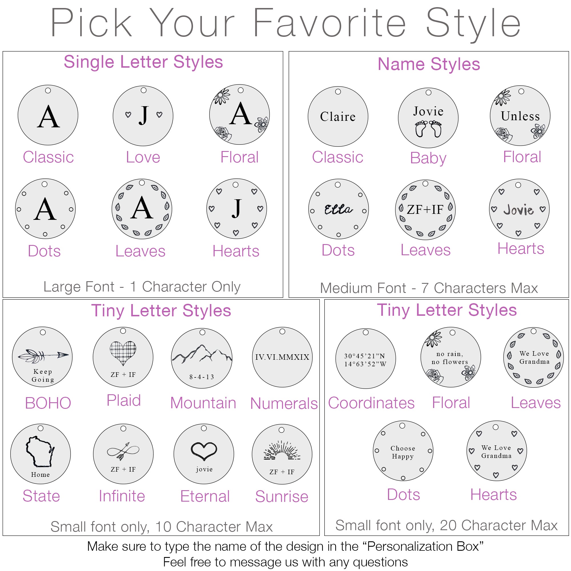 Personalized Monogram Necklace - IF Only Pretty LLC