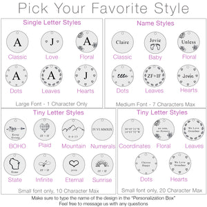 Personalized Monogram Necklace - IF Only Pretty LLC