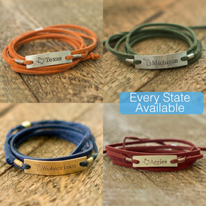 Any State Wrap Bracelet - IF Only Pretty LLC