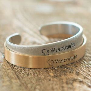 Wisconsin Cuff Bracelet - IF Only Pretty LLC